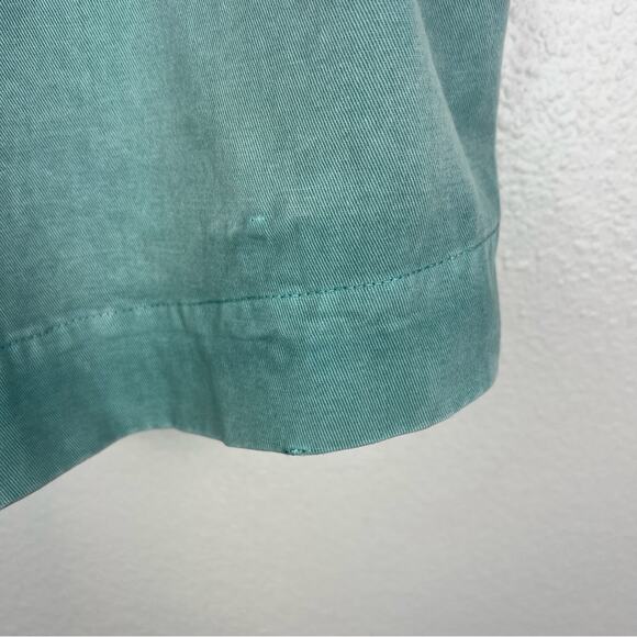 Entro | Teal Button Up Belted Romper 100% Cotton Spring Summer S - Picture 7 of 10